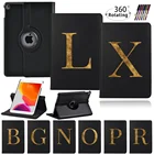 Умный чехол из искусственной кожи с вращением на 360 градусов для IPad 8-го поколения7-го поколения 20195-го6-гоIPad 2 3 4 Mini 45, чехол для планшета с пробуждением