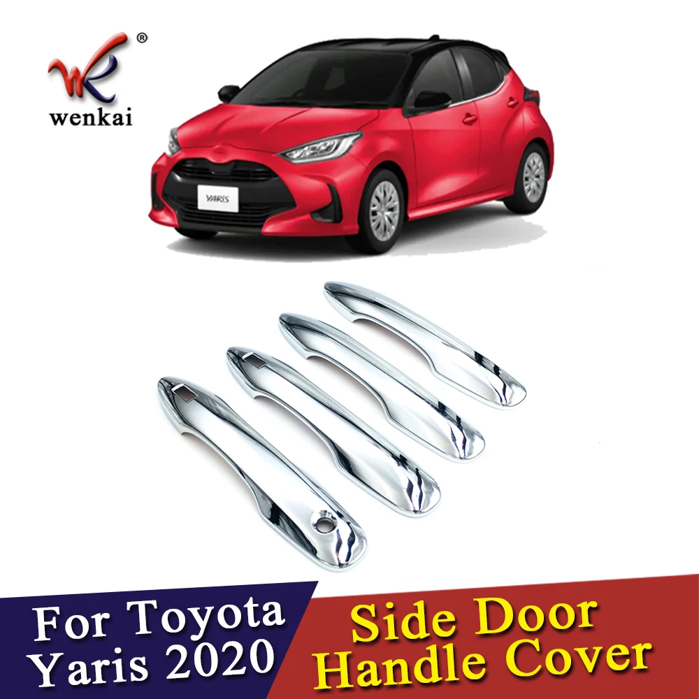 Крышка для боковой дверной ручки из АБС-пластика Toyota Yaris 2020 2021 автомобильные