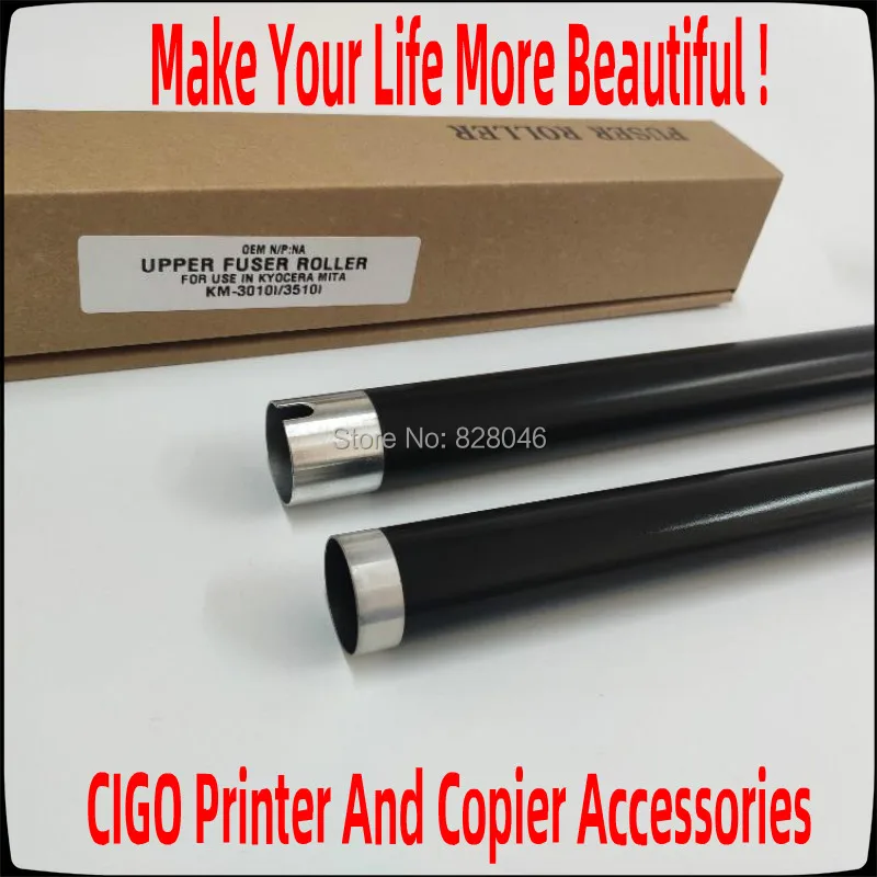 Фото Верхний ролик термоэлемента для принтера Copystar CS kyocera TASKalfa 3010i 3011i 3510i 3511i, 3010 3011 3511 Ролик нагревателя, 10 шт №4