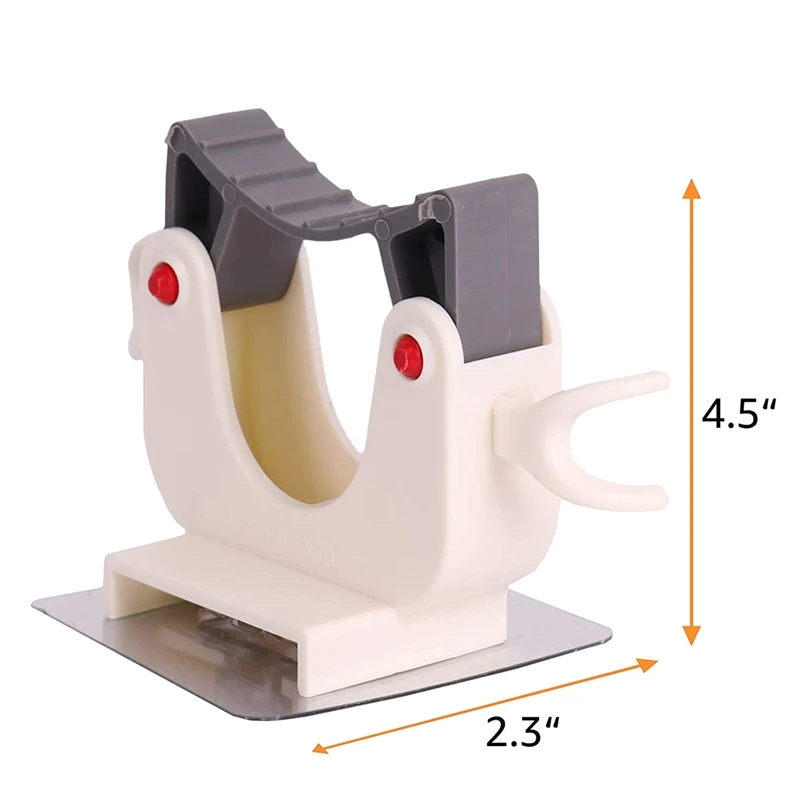

Mop Clip Wall Mounted Broom Holder Self Adhesive Kitchen Tool Hooks for Home Bathroom Kitchen Garage,10 Pcs
