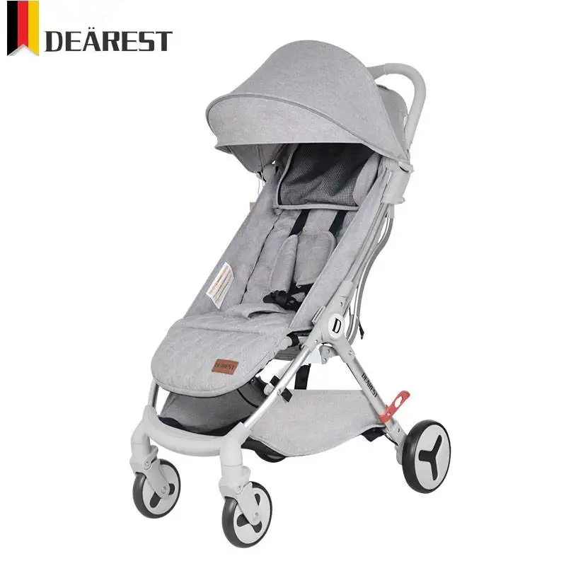 

DEAREST FURTURE Baby Stroller Lightweight Can Sit Or Lie a Key Folding Portable Simple Shock Absorbers Baby Cart Model