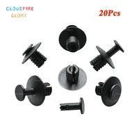 cloudfireglory 20pcs nylon cowl grillefuel tank strap push type retainer clips black 16136753087 for bmw for mini cooper 15 07