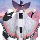 Летнее бикини Zenitsu с аниме, пляжный комплект, костюм для косплея истребителя демонов, шинобу, Кочо, кимоно, купальник, Kochou Shinobu