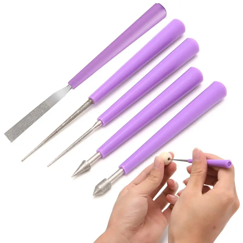 DIY Accessories Beaded Reaming Needle Pearl Hole Bit Manual Plugging Grinder | Украшения и аксессуары