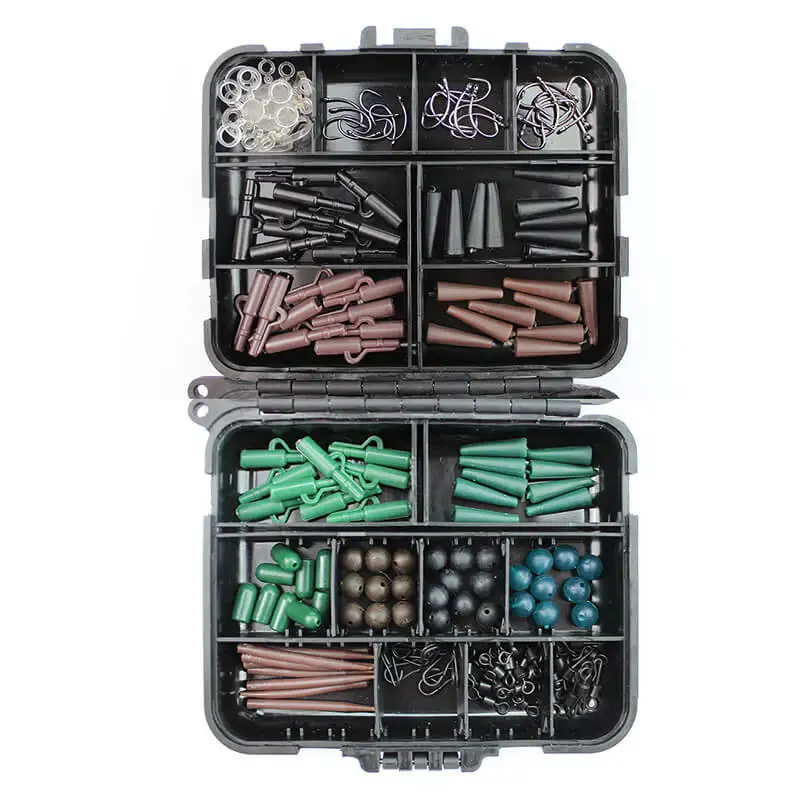 

Sea Reservoir Carp Fishing set Hook Lead Swivel Bead Sinker Weight 189pcs/174pcs Box set Slatwater Freshwater Portable kit