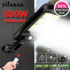 Настенный светильник на солнечной батарее, 800 Вт, с датчиком движения, водонепроницаемый