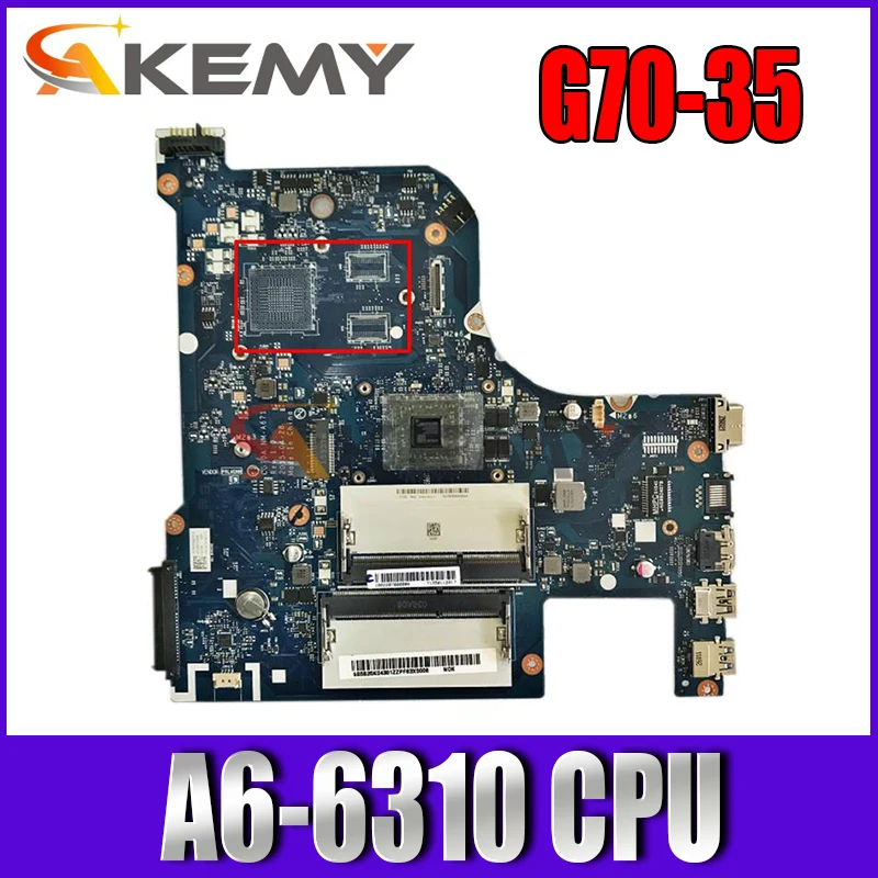 

For Lenovo G70-35 Laptop Motherboard CG70A NM-A671 A6-6310 FRU 5B20K04305 DDR3 100% Fully Tested