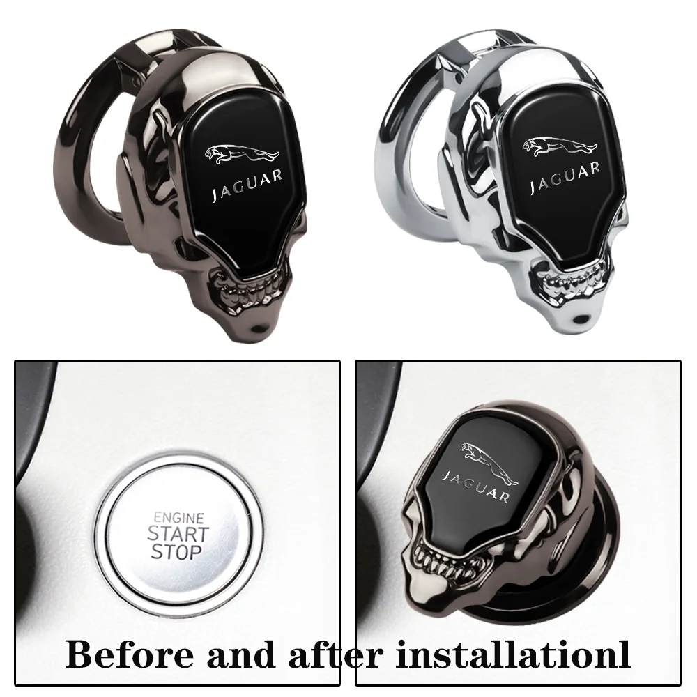 

Car Accessory 1PCS Engine START Button Cover STOP Switch Key Decor Stickers For Jaguar X-TYPE F-TYPE S-TYPE XE XF XJ XK XFR XJS