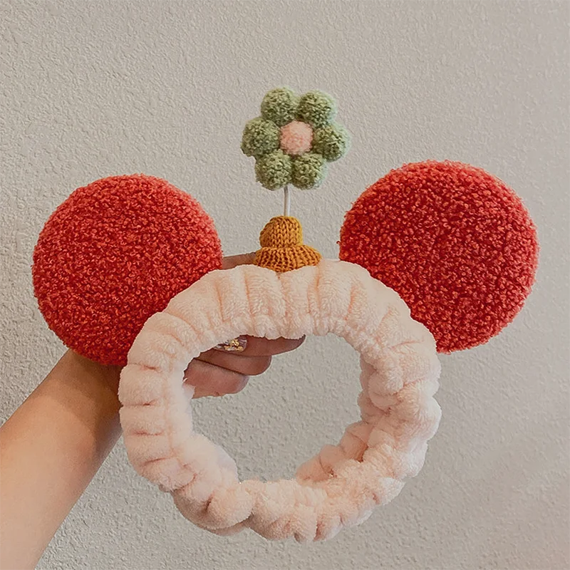 Модная Милая Женская повязка на голову с большими ушами для красивого макияжа