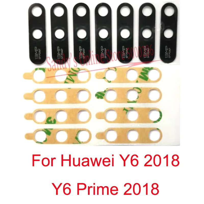2 шт. Новинка задняя камера стеклянный объектив для Huawei Y6 2018 / Prime основная большая