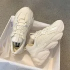 Новинка 2021, ботинки на платформе, дышащие повседневные беговые кроссовки на толстой подошве, женские кроссовки на шнуровке