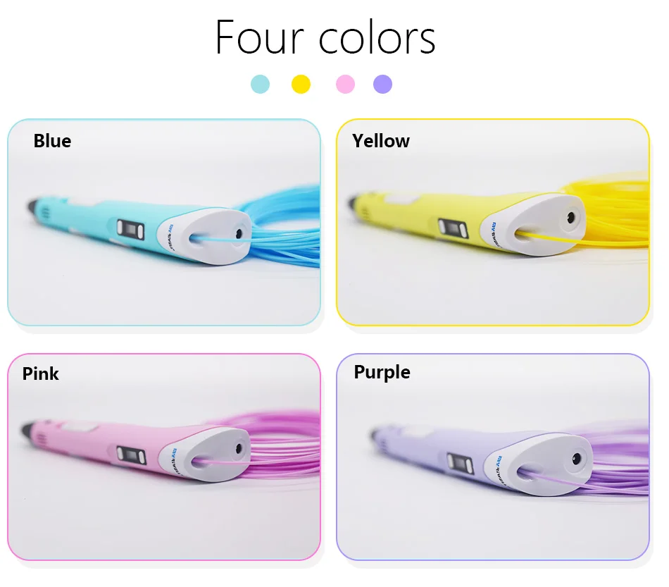 Myriwell abs 3d pen 3d pens 3d ручка 3д ручка 3d для объёмного рисования LCD дисплей,1.75мм pla пластик нить 3d печать ручка 3д ручку 3d ручка Сделай сам подарок детских подарков