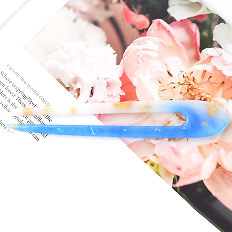 Заколка для волос силиконовые формы Классическая DIY ручной работы с украшением в