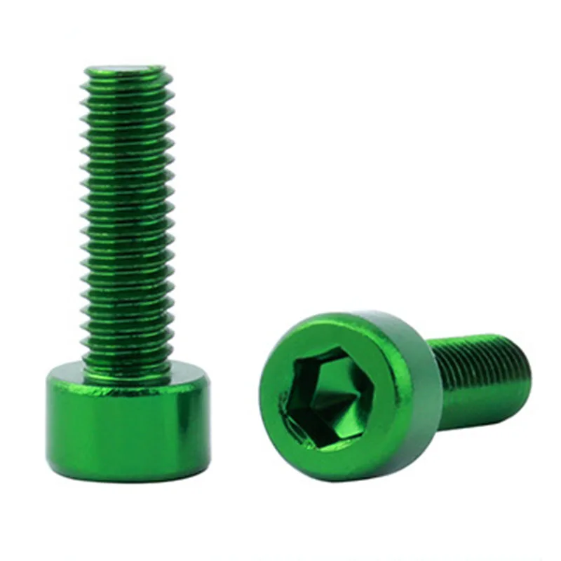 2PCS Green 2 шт., велосипедный держатель для бутылки с водой, винты для бутылочной клетки, винты для велосипедной бутылки, болты для велосипедной бутылки, винты из алюминиевого сплава, аксессуары для ремонта велосипеда - Цвет: 2PCS Green