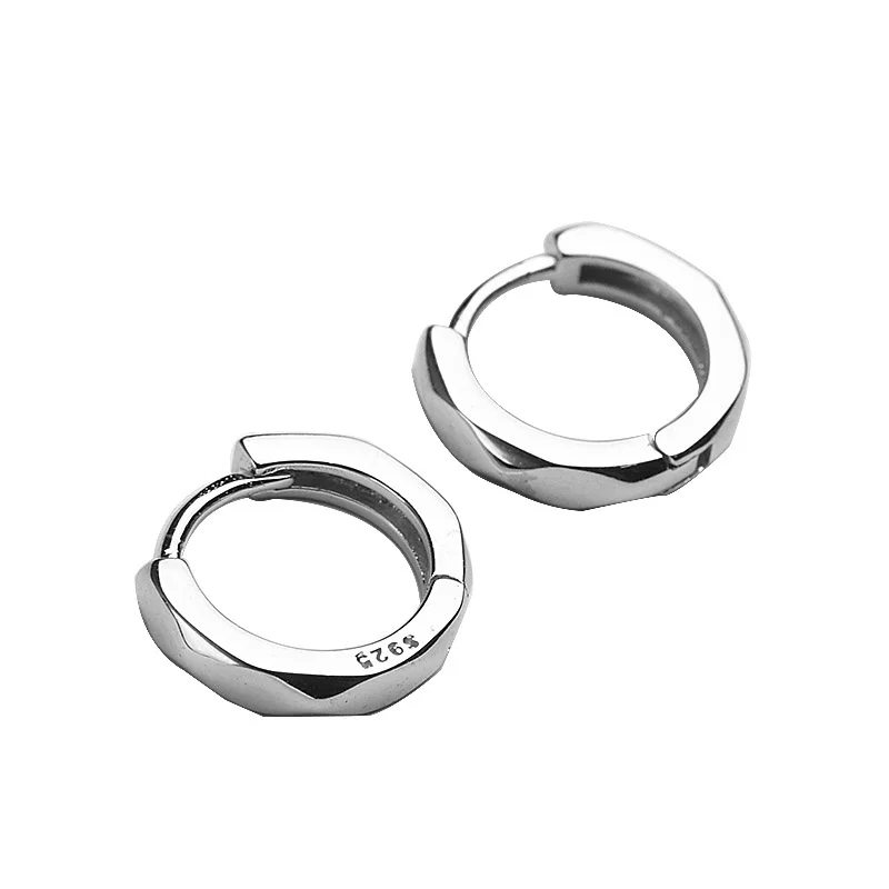 

Yinxiaoman Korean Style Fashionable Simple Classic Geometric Ear Clip 925 Silver Ear Ring Men and Women All-Matching Trendy
