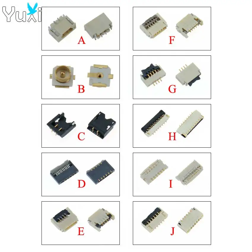 

YuXi 2pcs Replacement PCB Board FPC Connector Socket Clip For Nintend Switch NS Joy-Con Controller PCB