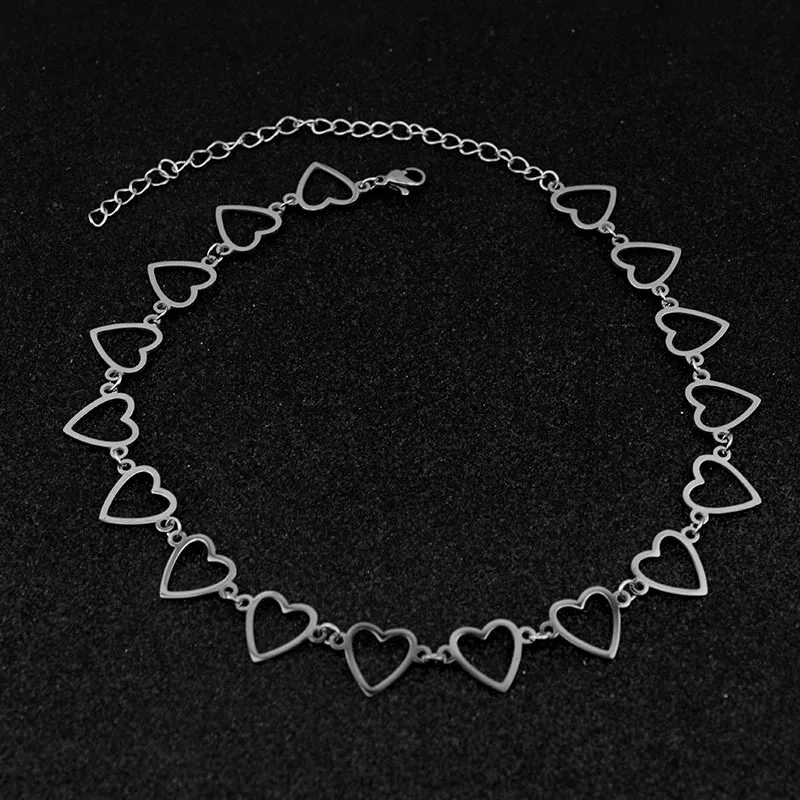 Fashion stainless steel love neck chain short section necklace girl boy clavicle hot sale | Украшения и аксессуары