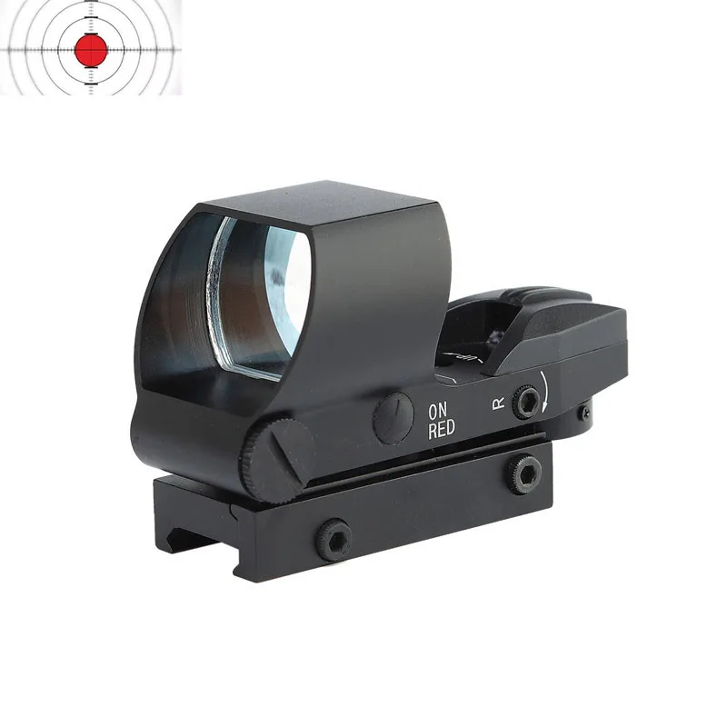 Hot 22mm Rail Riflescope Hunting Optics Holographic Red Dot Sight Reflex 4 Reticle Tactical Scope Collimator | Спорт и развлечения
