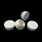 10 шт., белые круглые концевые заглушки из полипропилена, 16, 19, 22, 25, 28, 32, 38, 50 мм