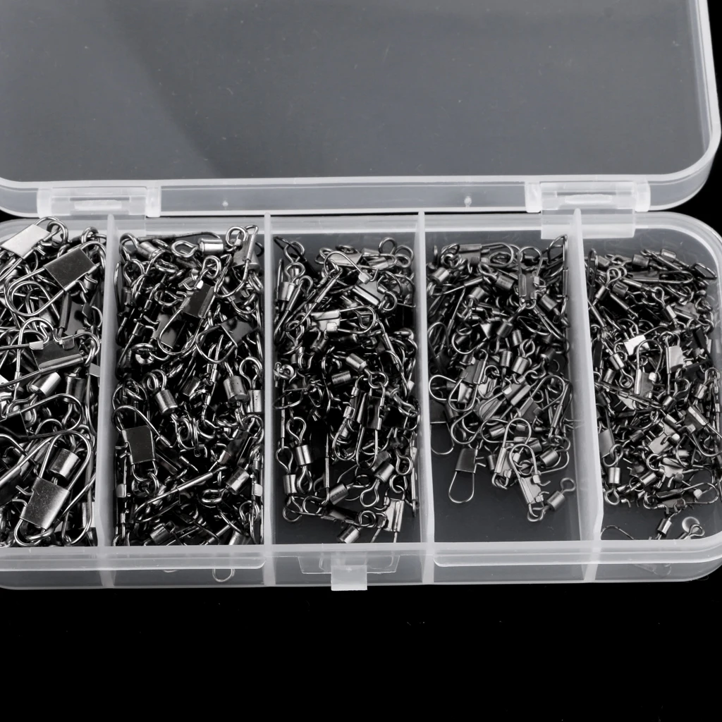 

290 шт. роликовых вертлюгов с кирпечей из глины Кнопки Твердые кольца рыболовные соединители