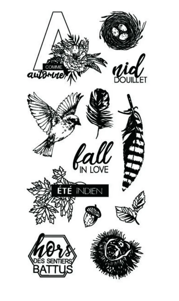 

french Transparent Clear Stamp for DIY scrapbooking/Card Making C689