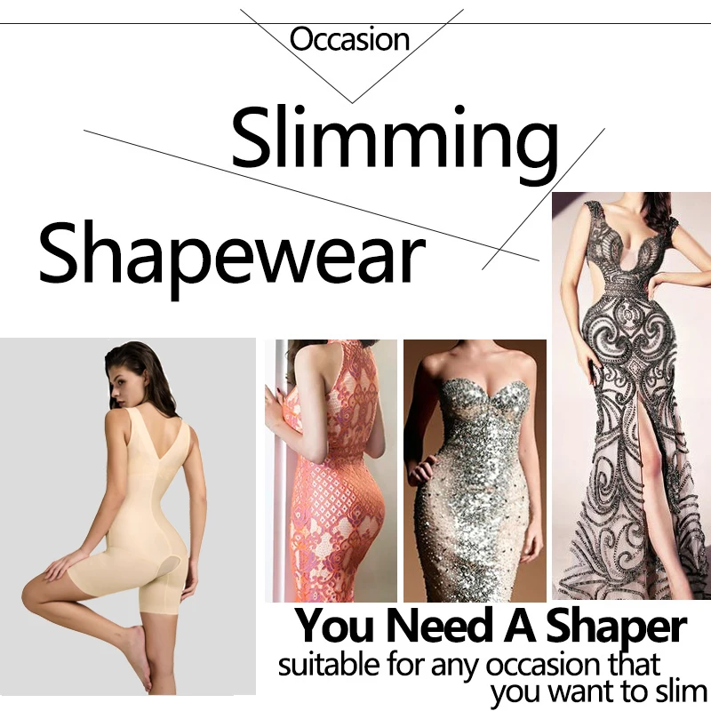 Женское Утягивающее боди Корректирующее белье для сжигания жира облегающее