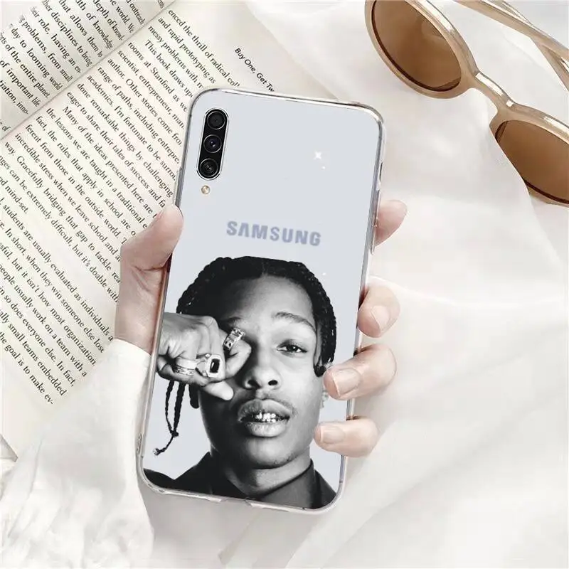 

ASAP Asap Rocky Rapper Phone Case Transparent for Samsung s9 s10 s20 Huawei honor P20 P30 P40 xiao mi note mi 8 9 pro lite plus