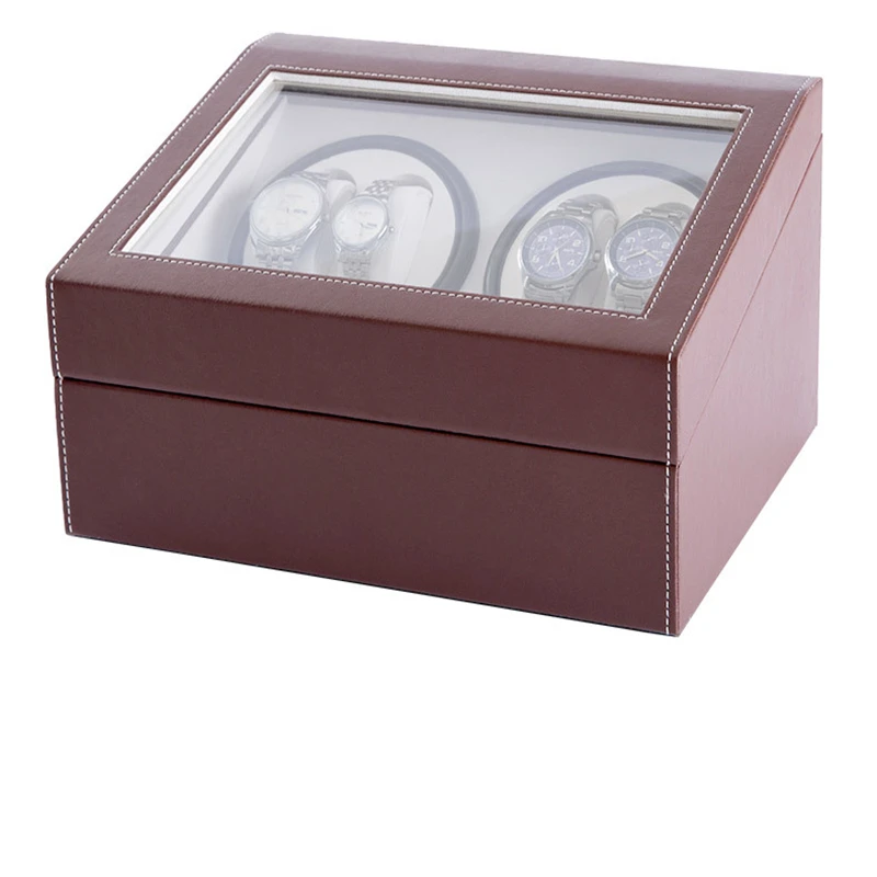 Автоматическая коробка для намотки часов роскошная 4 + 6 вращающихся чехол шкафа