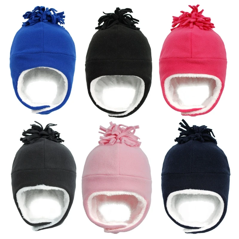 

Baby Infant Boys Girls Winter Hat Kids Fleece Lined Windproof Earflap Warm Cap