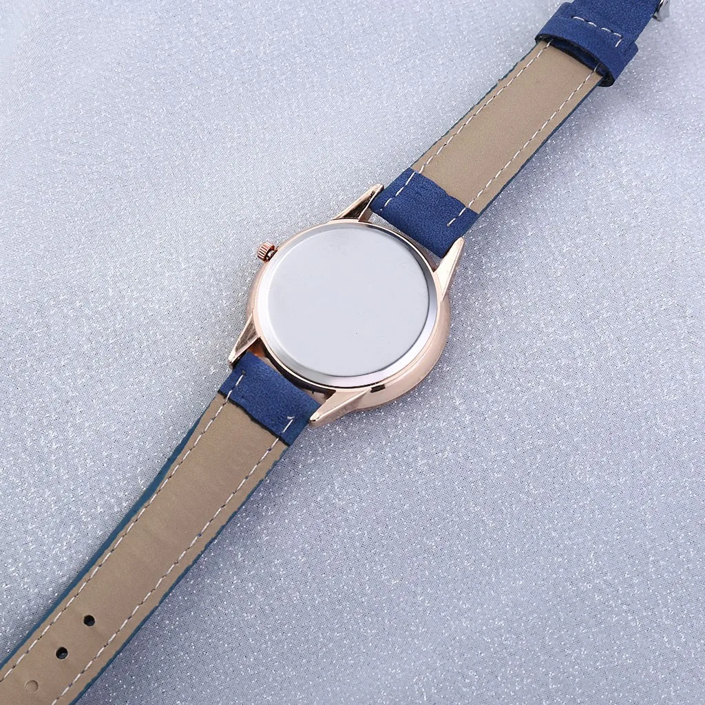 Топ Мода звездное небо циферблат женские часы простой сплав кожа кварцевые