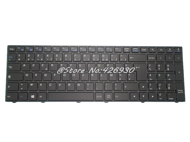Французская клавиатура с подсветкой для CLEVO N250 CVM15F26F0J43001 6 80 N2500 060 1T CVM15F26F0J4308 N7500 1