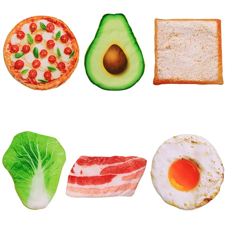 Pet Bed for Dog Cat Mat Dogs Blanket Kennel Puppy Kitten Durable Soft Toast Bread and Poached Eggs Pizza Mats Beds | Дом и сад