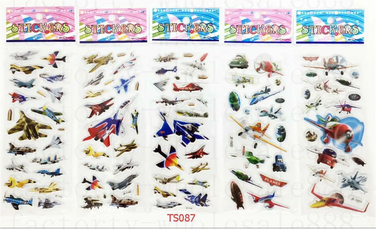 3D с героями мультфильма Самолеты Скрапбукинг &amp Бумага Crafs наклеек много-Дети