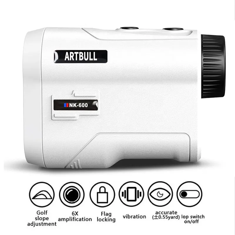 

touch screen Golf rangefinder 600m Telescope Laser distance meter with Flag-Lock Rechargeable rangefinder hunting