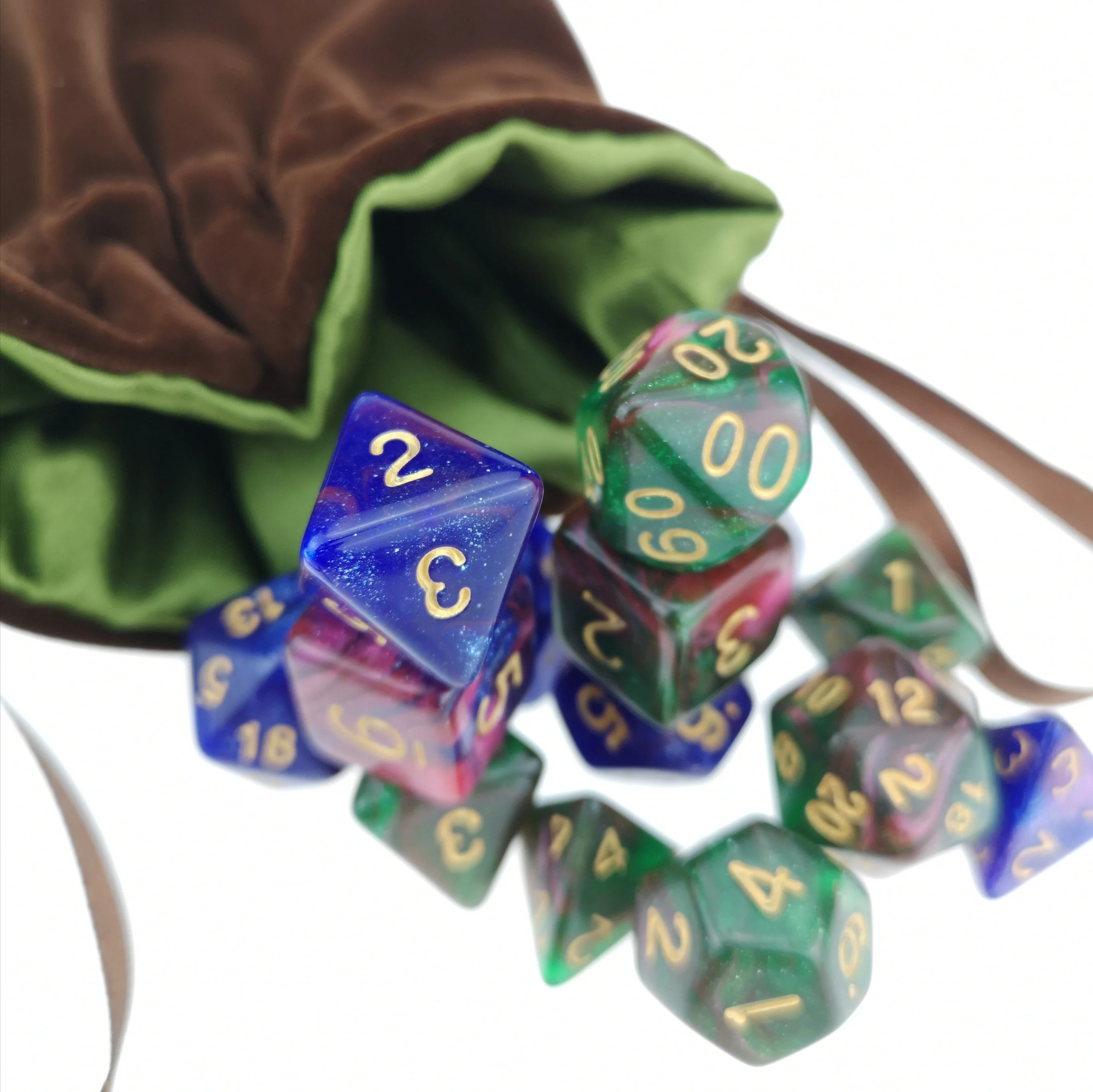 2 Полный Стандартный набор всего 14 костей и 1 Фотосумка звездный стиль форма DND Die