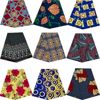 african nigeria printed fabric real wax patchwork sewing wedding dress material garment accessory tissu polyester high quality