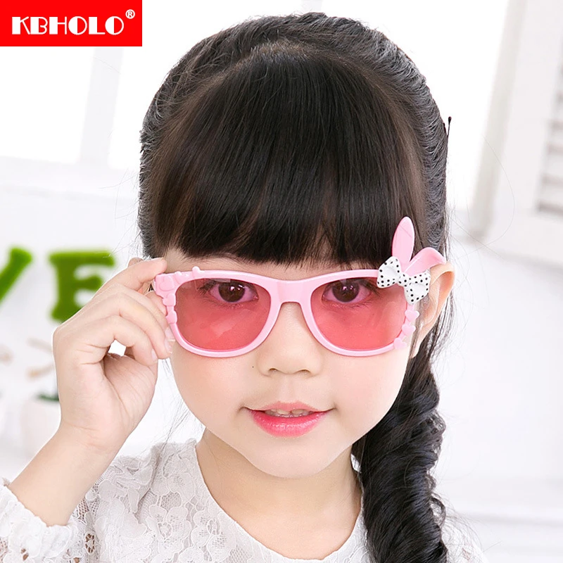 KBHOLO милые Солнцезащитные очки для девочек с кроликом Роскошные винтажные