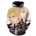 Кимоно с 3D принтом, толстовка с капюшоном, манжиро Сано, юката, Кен, рубашка с капюшоном
