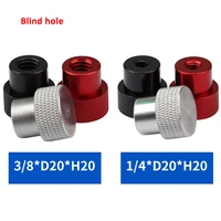 1pcs british standard blind hole knurled thumb screws nuts aluminum alloy hand nuts