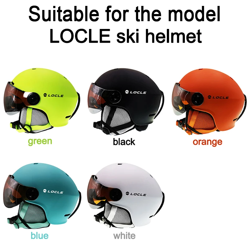 LOCLE оборудование для лыжного спорта Аксессуары лыжный шлем козырек Запасные линзы УФ-защита для MS-95 и MS-99