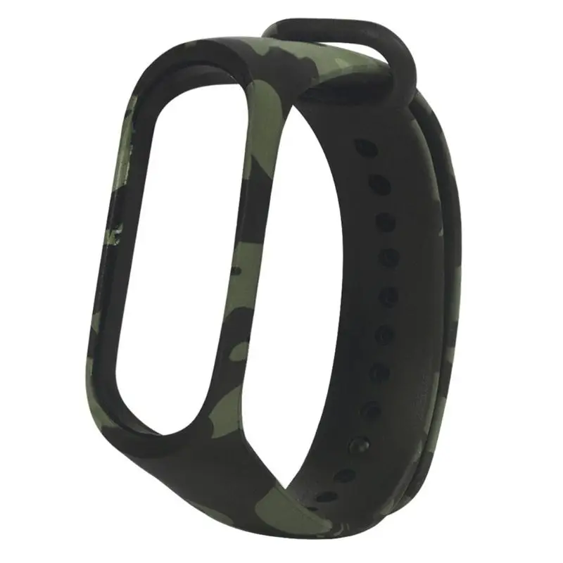 

Silicone Bracelet for Xiao mi Mi Band 5 4 Strap Band 3 Wristband Silicone Camouflage Strap for Xiao mi MI Band4 Band5 3