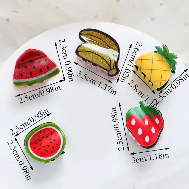 Новинка женские милые заколки для волос с рисунком яркой клубники аксессуары |