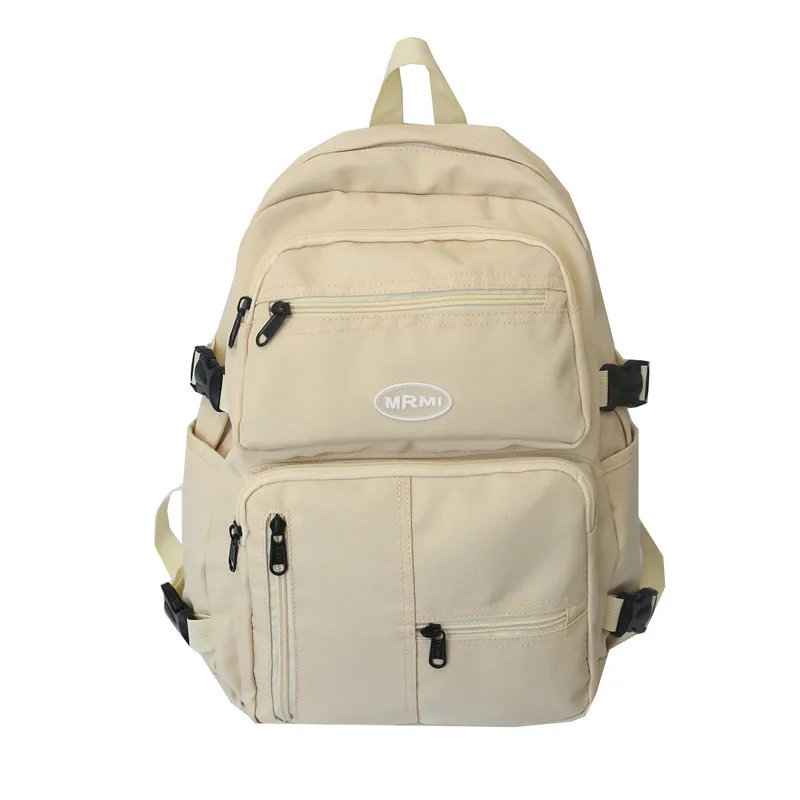 

Girls college style student solid color schoolbag literary style small fresh and versatile large-capacity travel backpack