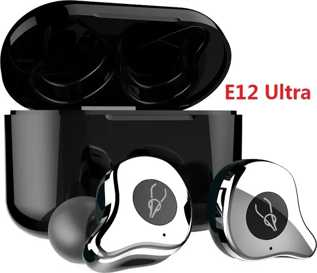 Silver Sabbat E12 Ultra TWS Bluetooth Qualcomm v5.0 наушник aptX спортивные Hi-Fi стерео наушники с шумоподавлением Беспроводные наушники PK x12 - Цвет: Silver