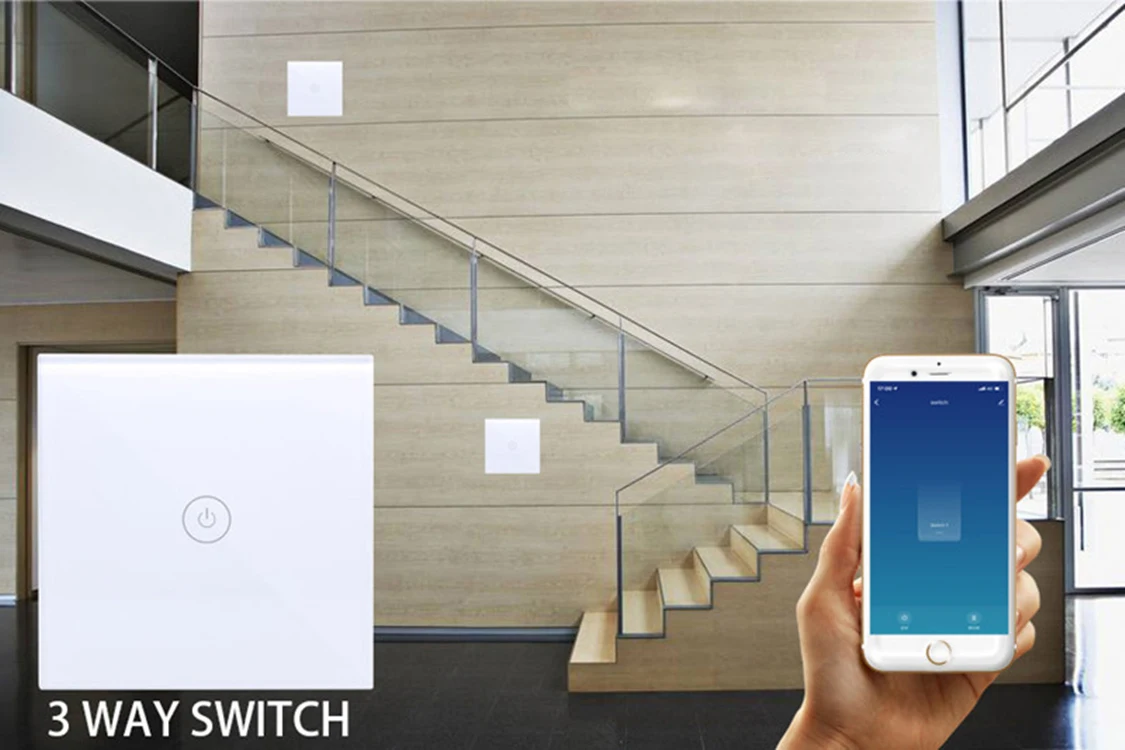 Lonsonho, 2 способа, умный Wifi переключатель, ЕС, 220 В, Tuya, приложение Smart Life, беспроводной пульт дистанционного управления, светильник, панель, Настенные переключатели, Alexa, Google Home