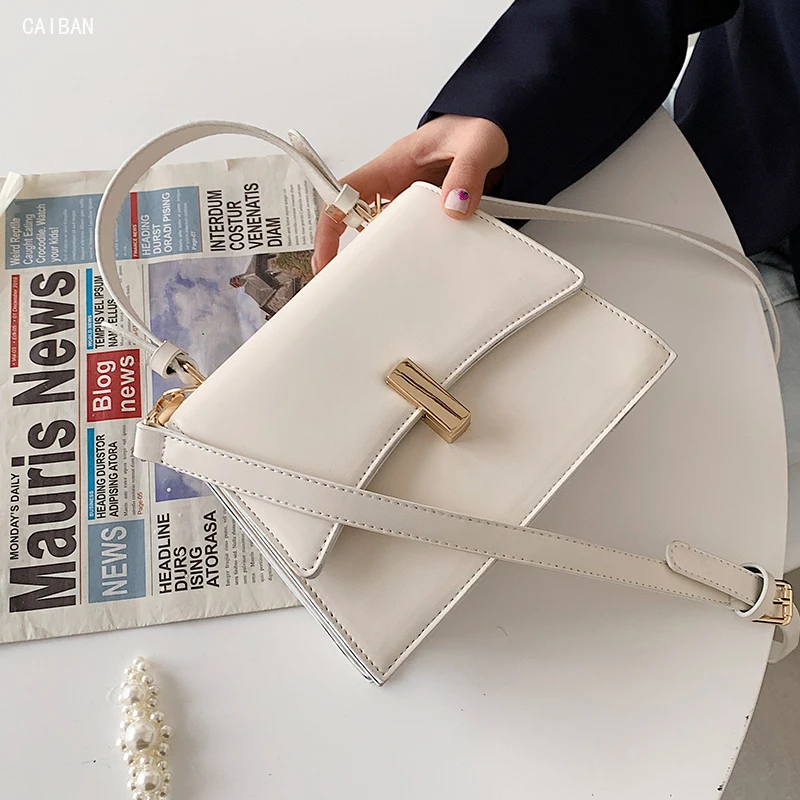 

Solid Color Square Crossbody Bag 2021 New High-quality PU Leather Women's Designer Handbag High Capacity Shoulder Messenger Bag