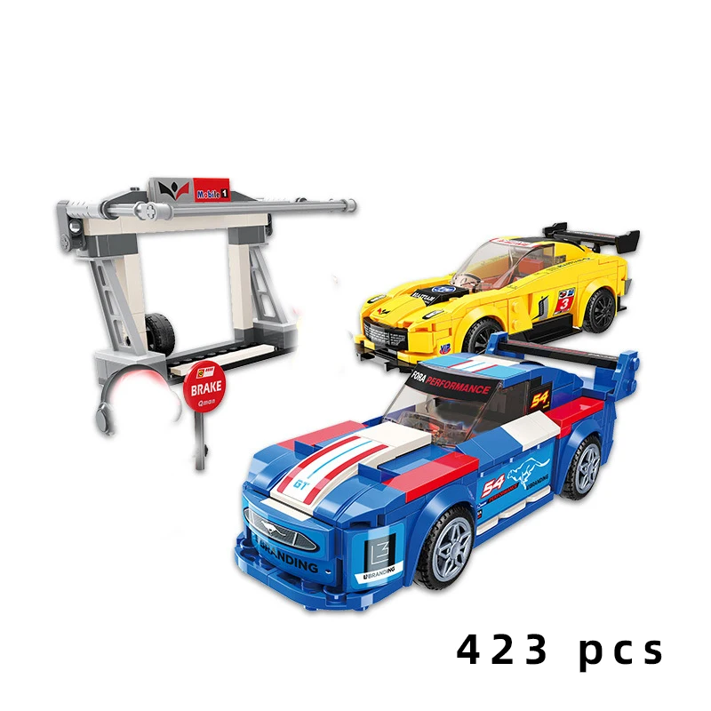 super race car city technique creative Speed Champions ultimate garage vehicle model kit building blocks bricks toy for children | Игрушки и