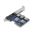 PCI-E-PCI-E адаптер 1 поворот 4 PCI-Express слот 1x To16x USB3.0 специальный переходник-карта PCIe преобразователь для майнинга BTC