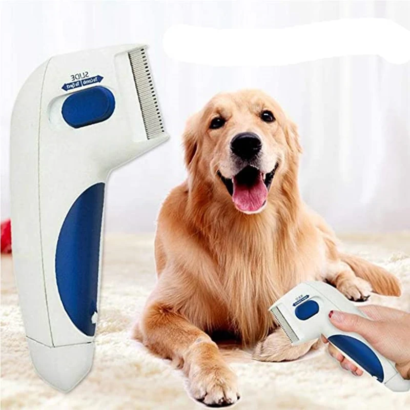 Electric Pet Flea Lice Cleaner Comb Grooming Removal Tools For Cat Dog Cleaning Brush Anti Supplies | Дом и сад