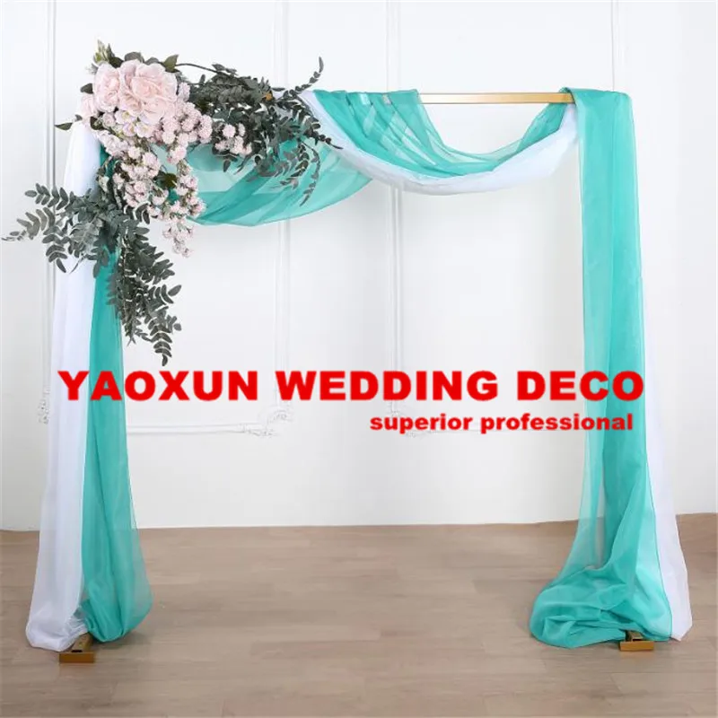 3m 6m 9m 12m сплошной цвет шифон Свадьба Арка драпировка фон ткань Арбор для наружной